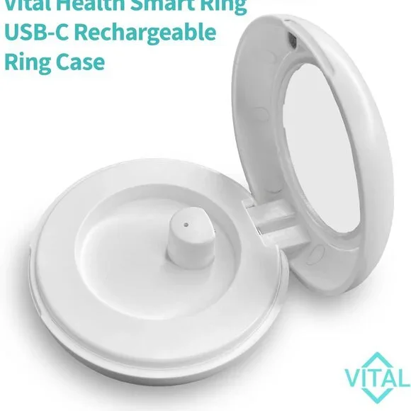 Vital Health Smart Ring for Women Charging Case Black Smart Ring for Men with Fi - Picture 4 of 7